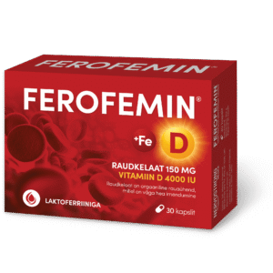 Ferofemin®+D - UUS Ainuke rauakompleks D-vitamiiniga