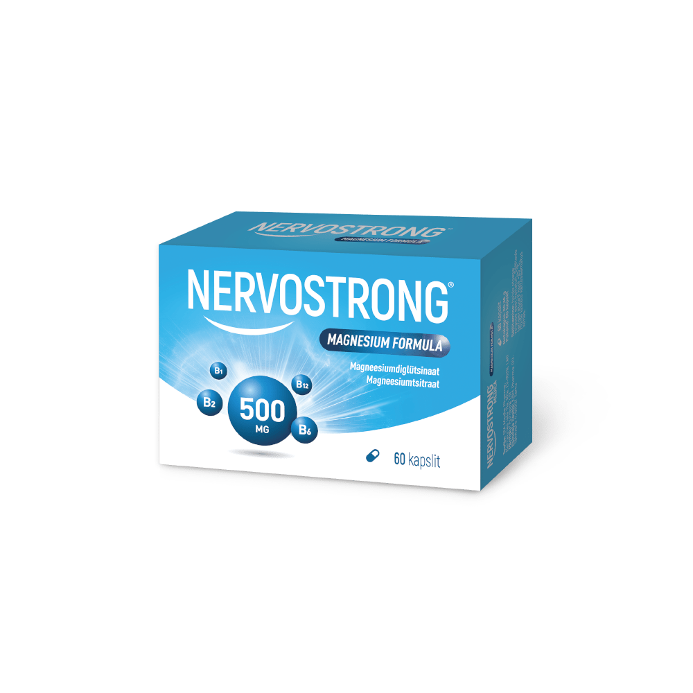 Nervostrong Magnesium Formula – stressi, lihaspingete ja une toetuseks